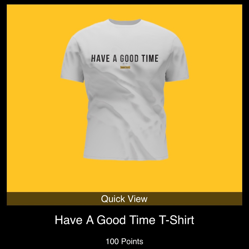 AUTHENTIC GOOD TIMES "Have a Good Time" tee